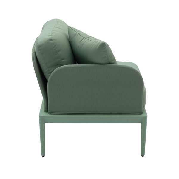 TOV Furniture Kapri Modular Outdoor Corner Chair - Versatile, Weather-Resistant Seating for Stylish Patios and Lounges Moss Green / LAF TOV-O68896