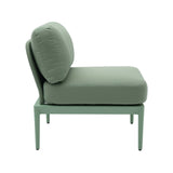 Kapri Moss Green Modular Outdoor Armless Chair TOV-O68897 TOV Furniture
