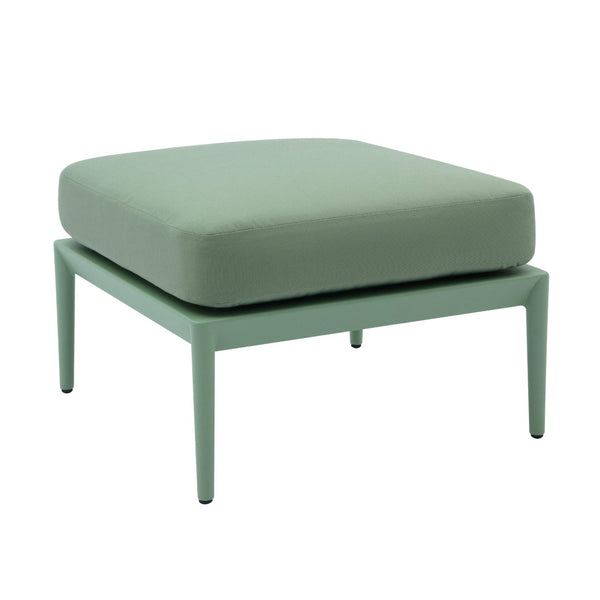 TOV Furniture Kapri Outdoor Ottoman – Stylish, Durable, and Comfortable Accent for Modern Outdoor Spaces and Lounges Moss Green TOV-O68898