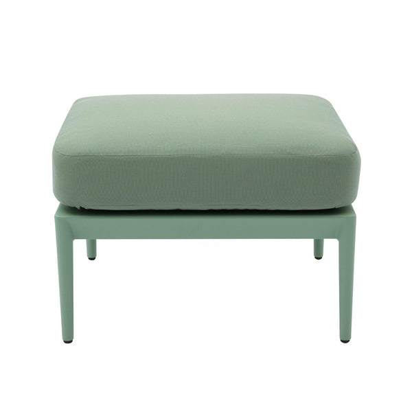TOV Furniture Kapri Outdoor Ottoman – Stylish, Durable, and Comfortable Accent for Modern Outdoor Spaces and Lounges Moss Green TOV-O68898