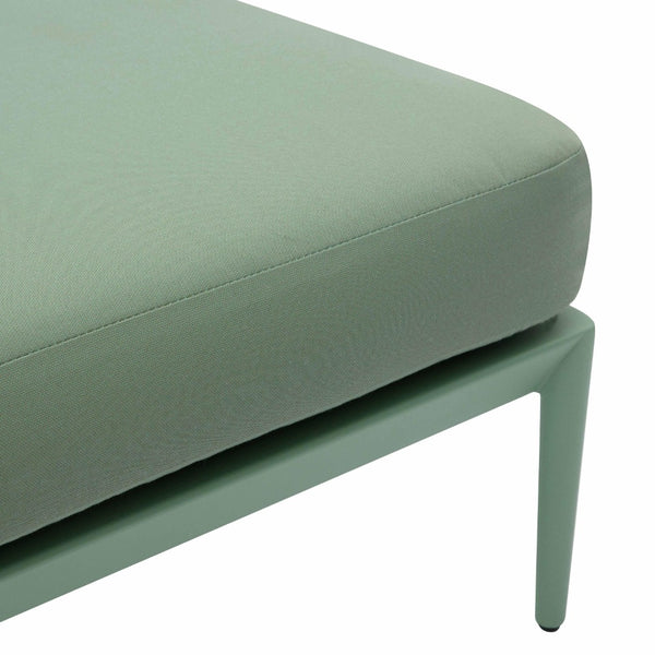 TOV Furniture Kapri Outdoor Ottoman – Stylish, Durable, and Comfortable Accent for Modern Outdoor Spaces and Lounges Moss Green TOV-O68898