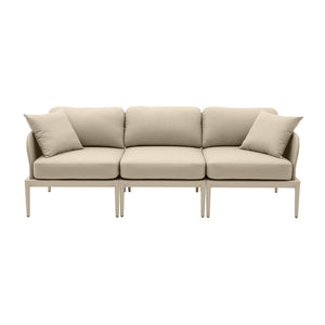 TOV Furniture Kapri Modular Outdoor Sofa – Stylish, Weather-Ready Design with Tool-Free Assembly for All Spaces Taupe TOV-O68899-SO