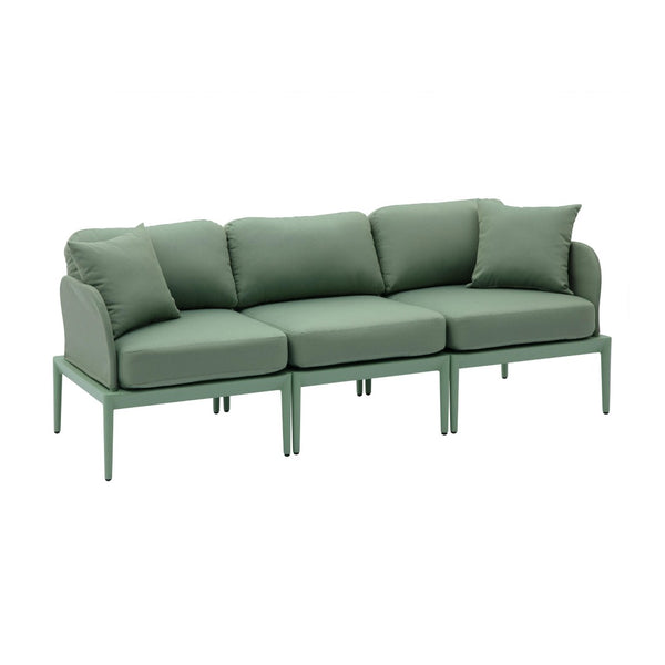 TOV Furniture Kapri Modular Outdoor Sofa – Stylish, Weather-Ready Design with Tool-Free Assembly for All Spaces Moss Green TOV-O68900-SO
