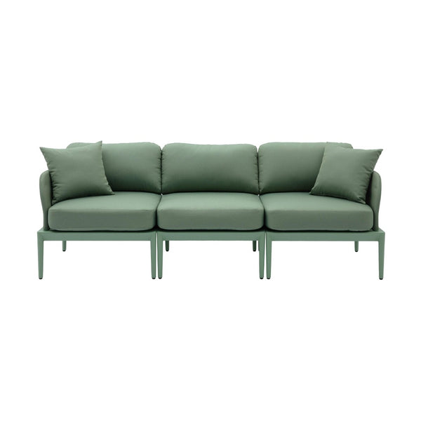 TOV Furniture Kapri Modular Outdoor Sofa – Stylish, Weather-Ready Design with Tool-Free Assembly for All Spaces Moss Green TOV-O68900-SO