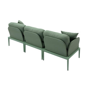 TOV Furniture Kapri Modular Outdoor Sofa – Stylish, Weather-Ready Design with Tool-Free Assembly for All Spaces Moss Green TOV-O68900-SO