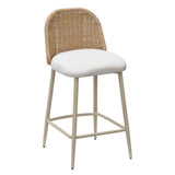 Alexa Cream Outdoor Counter Stool TOV-O68960 TOV Furniture