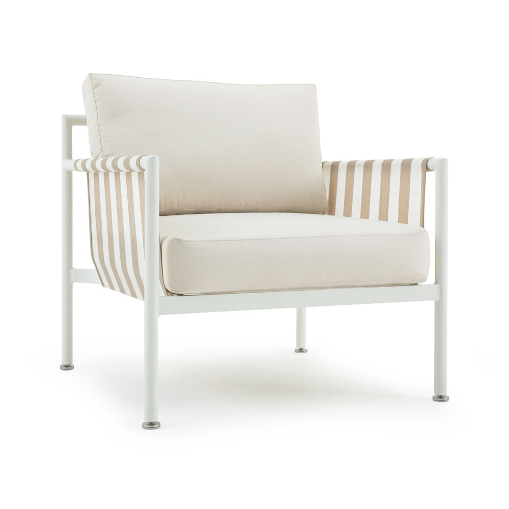 TOV Furniture Dunes Cream Outdoor Armchair - Chic, Durable Seating with Reversible Cushions for Stylish Patios & Gardens TOV-O68965