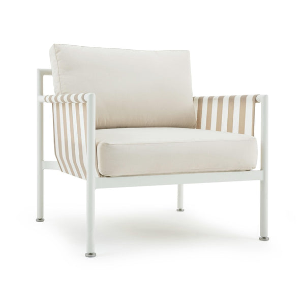 TOV Furniture Dunes Cream Outdoor Armchair - Chic, Durable Seating with Reversible Cushions for Stylish Patios & Gardens TOV-O68965