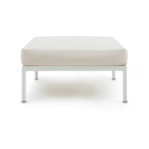 TOV Furniture Dunes Cream Outdoor Ottoman - Elegant, Weather-Resistant Seating with Plush Cushions for Your Space TOV-O68966