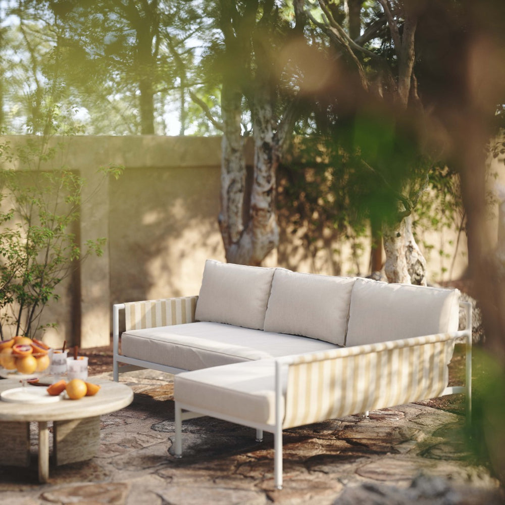 TOV Furniture Dunes 2-Piece Cream Outdoor L-Shaped Sectional Set - Chic Coastal Style for Luxurious Patio Lounging RAF TOV-O68967-O68970