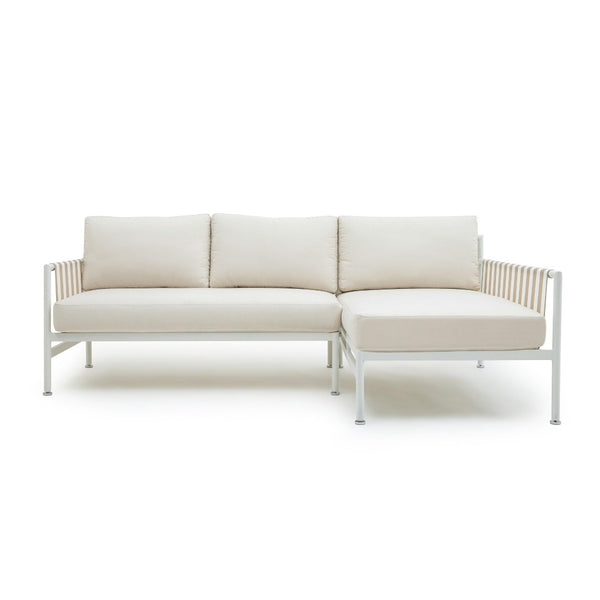 TOV Furniture Dunes 2-Piece Cream Outdoor L-Shaped Sectional Set - Chic Coastal Style for Luxurious Patio Lounging RAF TOV-O68967-O68970