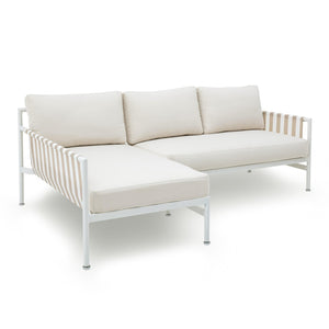 TOV Furniture Dunes 2-Piece Cream Outdoor L-Shaped Sectional Set - Chic Coastal Style for Luxurious Patio Lounging LAF TOV-O68968-O68969