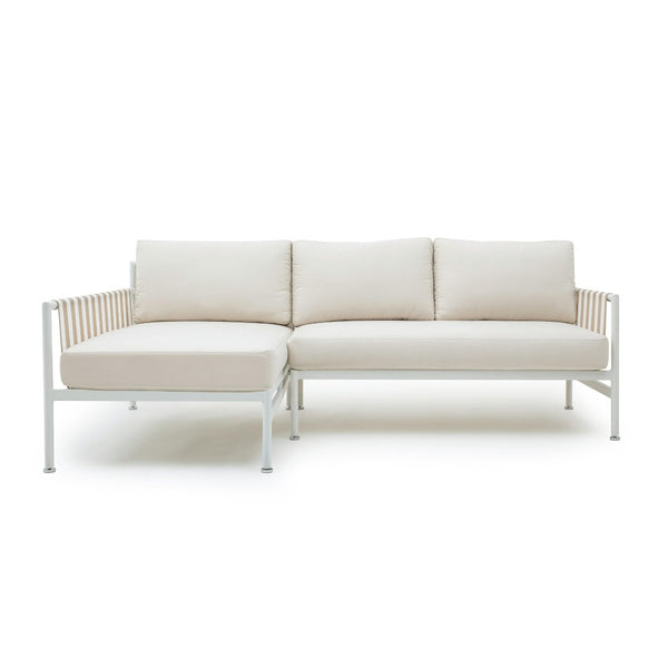TOV Furniture Dunes 2-Piece Cream Outdoor L-Shaped Sectional Set - Chic Coastal Style for Luxurious Patio Lounging LAF TOV-O68968-O68969