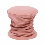 Bounce Rose Pink Ruched Velvet Adjustable Ottoman TOV-O68972 TOV Furniture