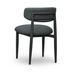 TOV Furniture Annika Textured Outdoor Dining Side Chair - Stylish Comfort with Durable Design for Al Fresco Dining Black TOV-O69109