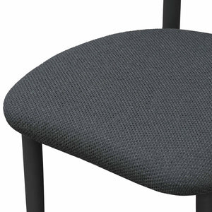 TOV Furniture Annika Textured Outdoor Dining Side Chair - Stylish Comfort with Durable Design for Al Fresco Dining Black TOV-O69109