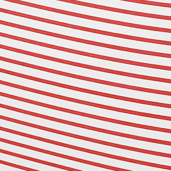 TOV Furniture Salty Coastal-Inspired 84.5" Striped Outdoor Sofa with Removable Cushions and Accent Pillows Red TOV-O69248