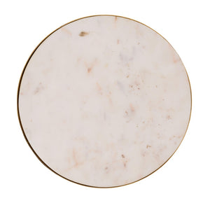 TOV Furniture Crescent Marble Nesting Tables - Elegant Space-Saving Set with Unique Veining & Gold Iron Frame TOV-OC18310