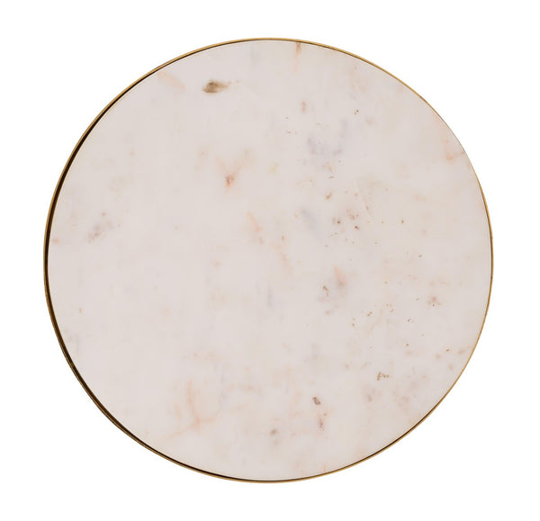 TOV Furniture Crescent Marble Nesting Tables - Elegant Space-Saving Set with Unique Veining & Gold Iron Frame TOV-OC18310