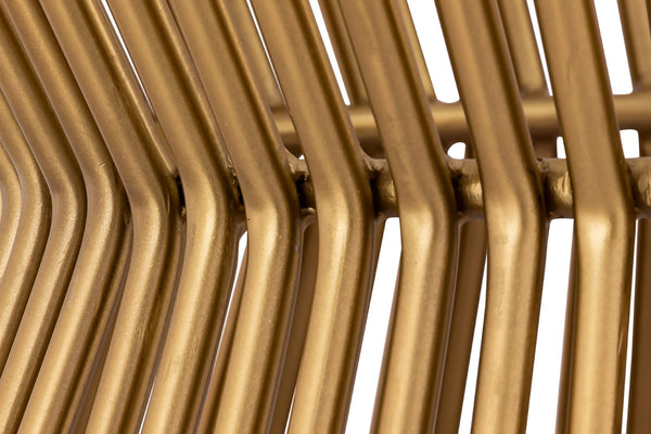 TOV Furniture Grace 30" Glass Round Coffee Table - Modern Minimalism Meets Artisanal Craftsmanship in Gold Finish TOV-OC18315