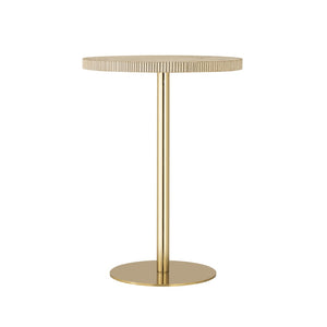 TOV Furniture Fiona Gold Stone Side Table - Handcrafted Elegance with Natural Stone Top & Durable Iron Base TOV-OC18350