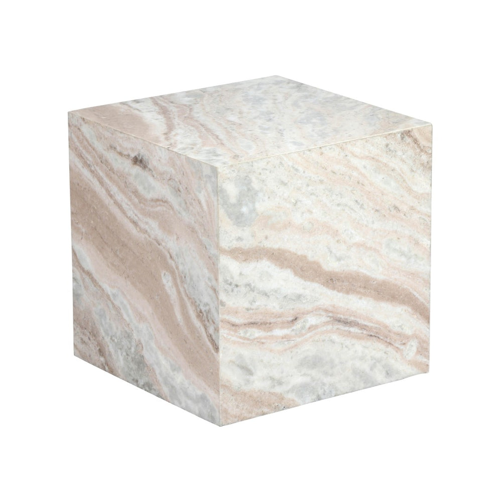 TOV Furniture Keira Marble Side Table – Minimalist Accent with Natural Marble Beauty for Modern Living Spaces TOV-OC18424