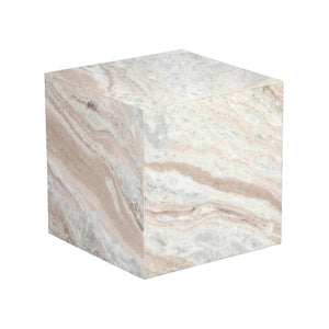 TOV Furniture Keira Marble Side Table – Minimalist Accent with Natural Marble Beauty for Modern Living Spaces TOV-OC18424
