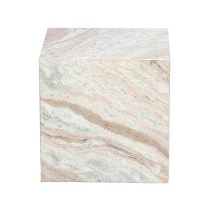 TOV Furniture Keira Marble Side Table – Minimalist Accent with Natural Marble Beauty for Modern Living Spaces TOV-OC18424