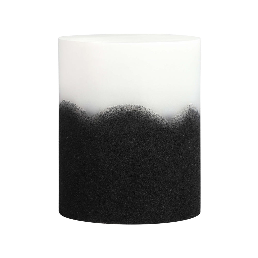 TOV Furniture Matra Handcrafted Black and White Side Table - Modern Minimalist Accent for Stylish Interiors TOV-OC18430