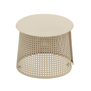 TOV Furniture Pesky 32" Oval Coffee Table - Modern Iron Frame & MDF Top, Versatile Centerpiece in Coral Pink or Eggnog Cream TOV-OC18449