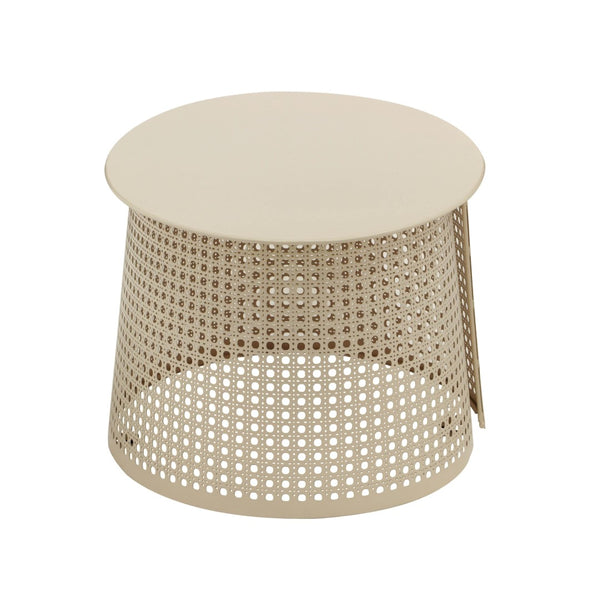 TOV Furniture Pesky 32" Oval Coffee Table - Modern Iron Frame & MDF Top, Versatile Centerpiece in Coral Pink or Eggnog Cream TOV-OC18449