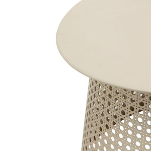 TOV Furniture Pesky 32" Oval Coffee Table - Modern Iron Frame & MDF Top, Versatile Centerpiece in Coral Pink or Eggnog Cream TOV-OC18449