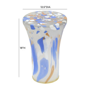 TOV Furniture Journee Glass Side Table - Handcrafted Frosted Glass Accent with Multi-Tone Finish for Small Spaces TOV-OC18479