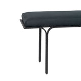 Bryn Black Linen Bench TOV-OC18495 TOV Furniture