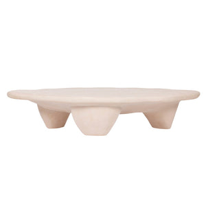 TOV Furniture Athen 57" Sculptural Nude Faux Stone Coffee Table – Modern Elegance for Indoor & Outdoor Use TOV-OC18502