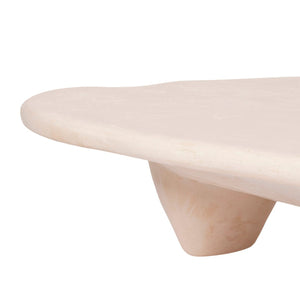 TOV Furniture Athen 57" Sculptural Nude Faux Stone Coffee Table – Modern Elegance for Indoor & Outdoor Use TOV-OC18502