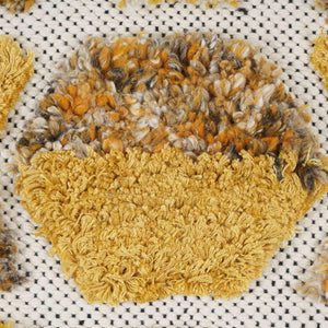 TOV Furniture Sawyer Hand-Tufted Pouf: Versatile Accent Seat with Warm Gold and Brown Tones for Any Space TOV-OC18535