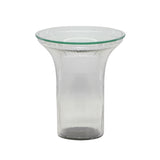 Cassandra Clear Glass Flared Side Table TOV-OC18599 TOV Furniture