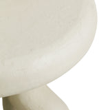 Maddie Cream Textured Side Table TOV-OC18623 TOV Furniture