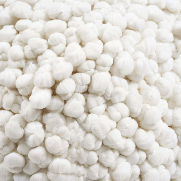 TOV Furniture Cathy Cream Woven Pouf – Versatile Artisan-Made Accent for Cozy Seating, Reading Nooks & Relaxed Decor TOV-OC18665