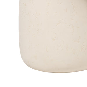 TOV Furniture Rahul Handmade 34" Cream Round Coffee Table - Lightweight, Unique Design for Indoor & Outdoor Use TOV-OC18720