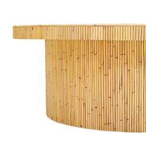 TOV Furniture Acadia 47" Handcrafted Rattan Coffee Table - Chic Coastal Decor, Fully Assembled for Immediate Use TOV-OC21007