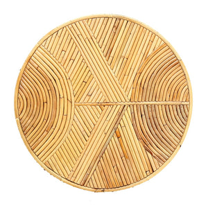 TOV Furniture Acadia Handcrafted Rattan Side Table - Coastal Boho Chic Accent for Living Rooms & Bedrooms, Fully Assembled TOV-OC21008