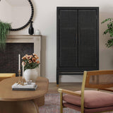 Amara Charcoal Woven Rattan Cabinet TOV-OC21017 TOV Furniture