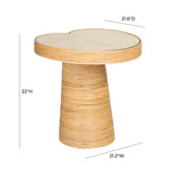 Felicia Tall Lilypad Side Table TOV-OC21018 TOV Furniture