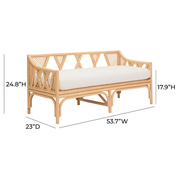 Jayla Natural Rattan Bench TOV-OC21020 TOV Furniture