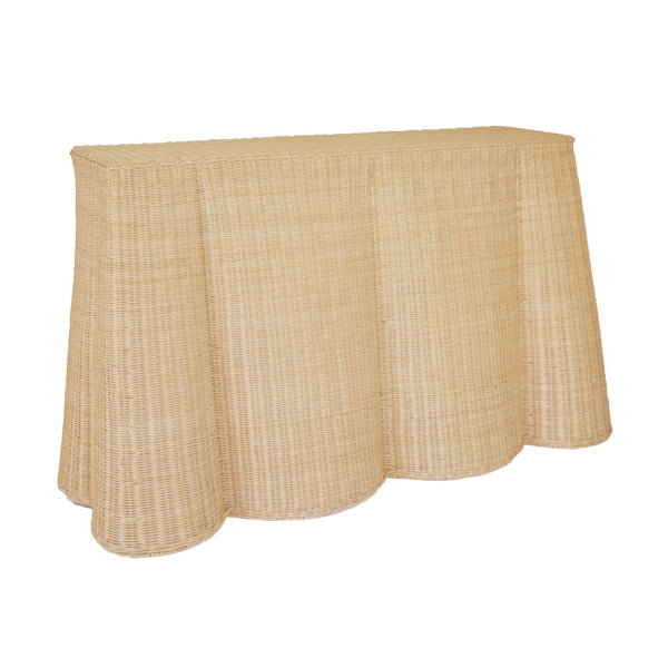 TOV Furniture Egan 55" Handcrafted Natural Rattan Console Table - Coastal Charm for Entryways & Living Spaces TOV-OC21039