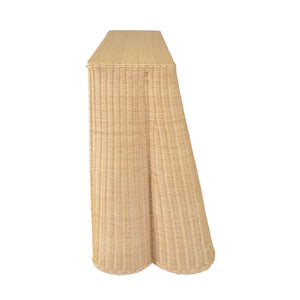 TOV Furniture Egan 55" Handcrafted Natural Rattan Console Table - Coastal Charm for Entryways & Living Spaces TOV-OC21039