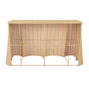 TOV Furniture Egan 55" Handcrafted Natural Rattan Console Table - Coastal Charm for Entryways & Living Spaces TOV-OC21039