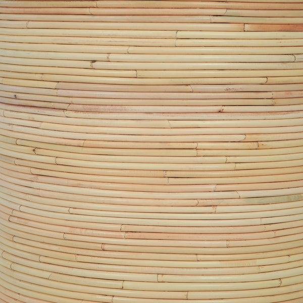 TOV Furniture Matea Natural Rattan Side Table – Handcrafted Charm with Arch Inlay for Living Room & Bedroom Décor TOV-OC21041